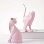 Dalia Handgeschilderd Kattenbeeld | Ambachtelijk Handwerk, Duurzaam Resin