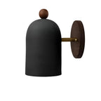 Nordic Zen Walnut Metal Wall Sconce LED 1-Light