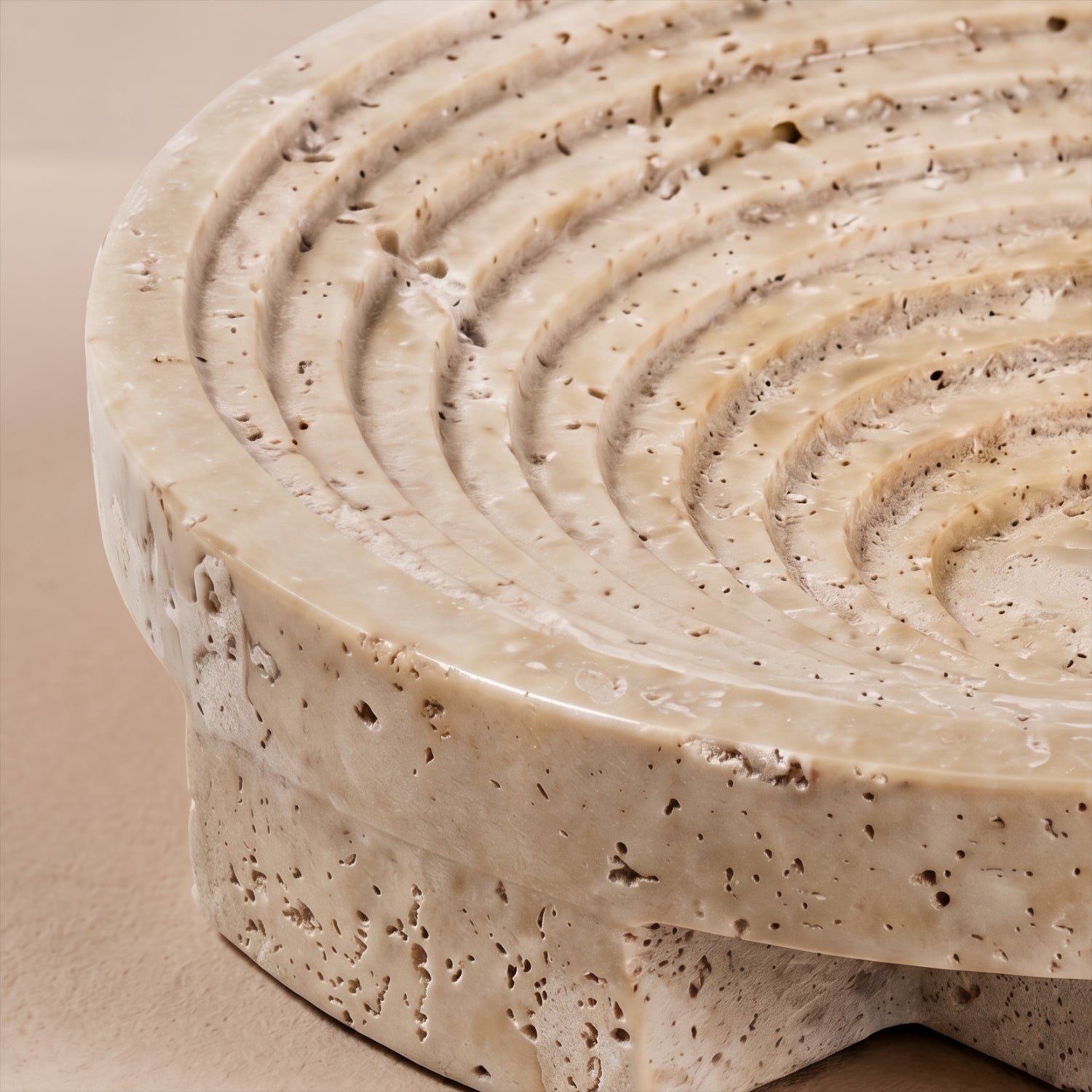 Bello Stepped Bowl Tray | 100% Authentic Travertine Marble
