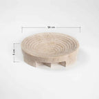 Bello Stepped Bowl Tray | 100% Authentic Travertine Marble