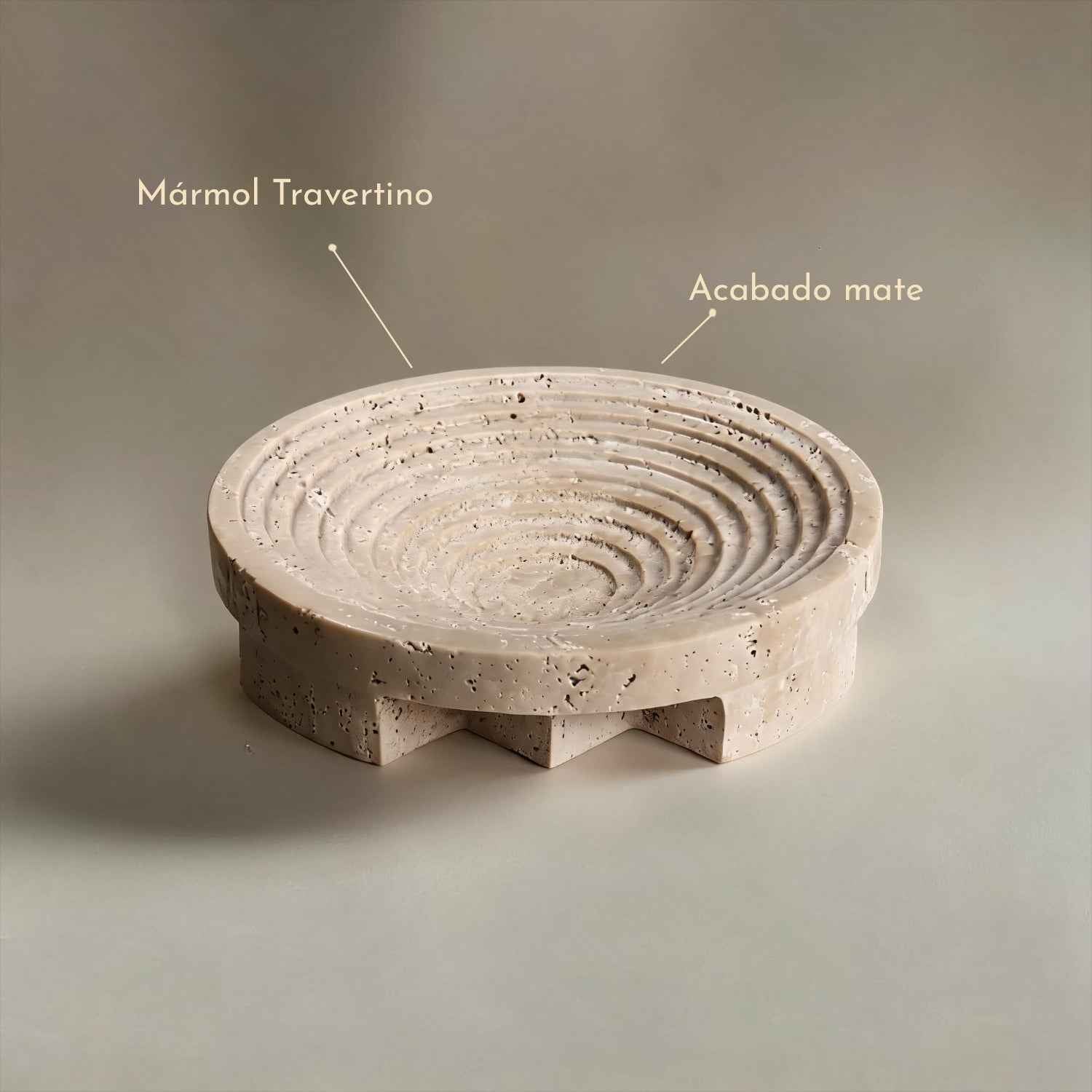 Bello Stepped Bowl Tray | 100% Authentic Travertine Marble