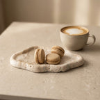 Cielo Travertine Stone Tray | Irregular Design, Natural Texture