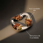 Luxe Infinity Tray | 304 Stainless Steel, Triple Compartment