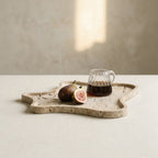 Bela Irregular Stone Tray | Handcrafted Natural Ochre Design