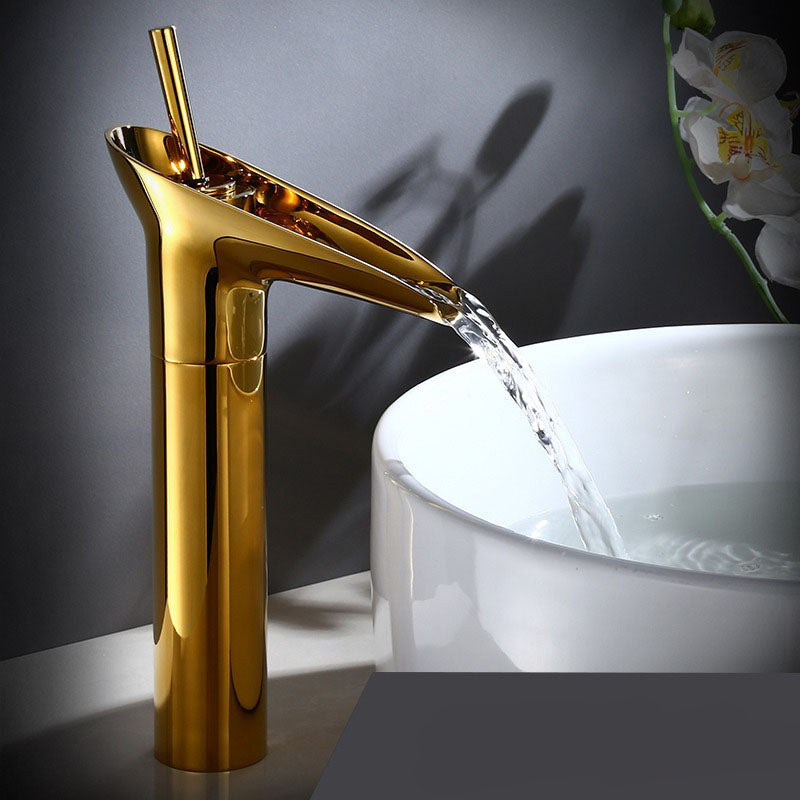 Mirelia - Single-lever Vintage Waterfall Faucet for Modern Washbasin
