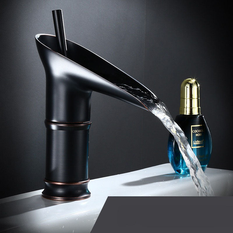 Mirelia - Single-lever Vintage Waterfall Faucet for Modern Washbasin
