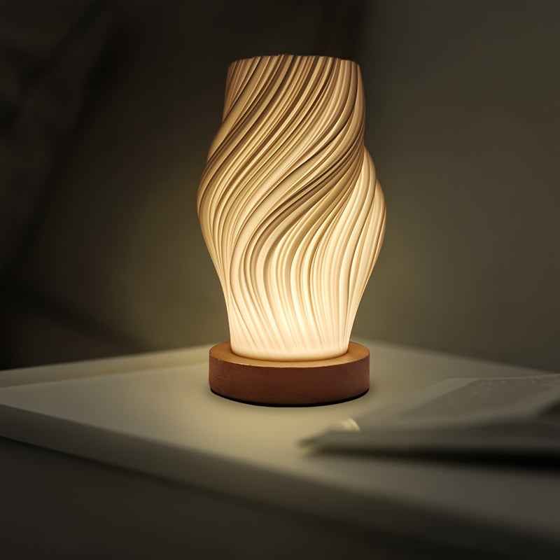 Bela LED Swirl Table Lamp | Dimmable, Modern Minimalist Design