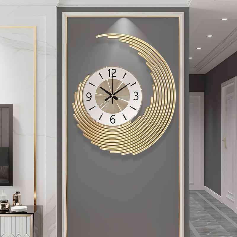 Bello 3D Metal Wall Clock | Silent Quartz Movement, Large Size