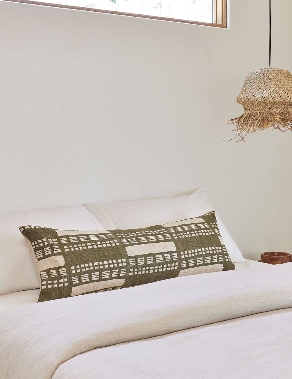 Sage Mosaic Pillow | Rich Green, Textured Design