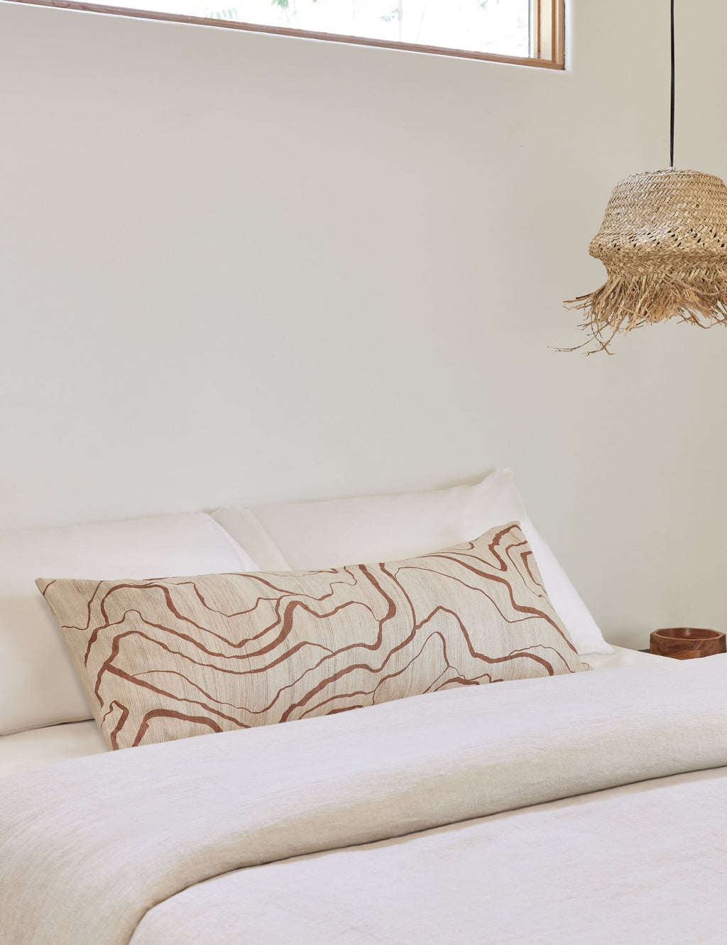 Bello Accent Pillow | Raw Silk, Textured Design