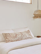 Bello Accent Pillow | Raw Silk, Textured Design