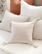 Bela Velvet Pillow | Soft with Corner Tassels