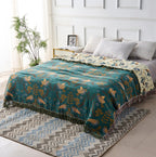 Reversible Scandinavian Bird Blanket | Blanket made from 100% Cotton