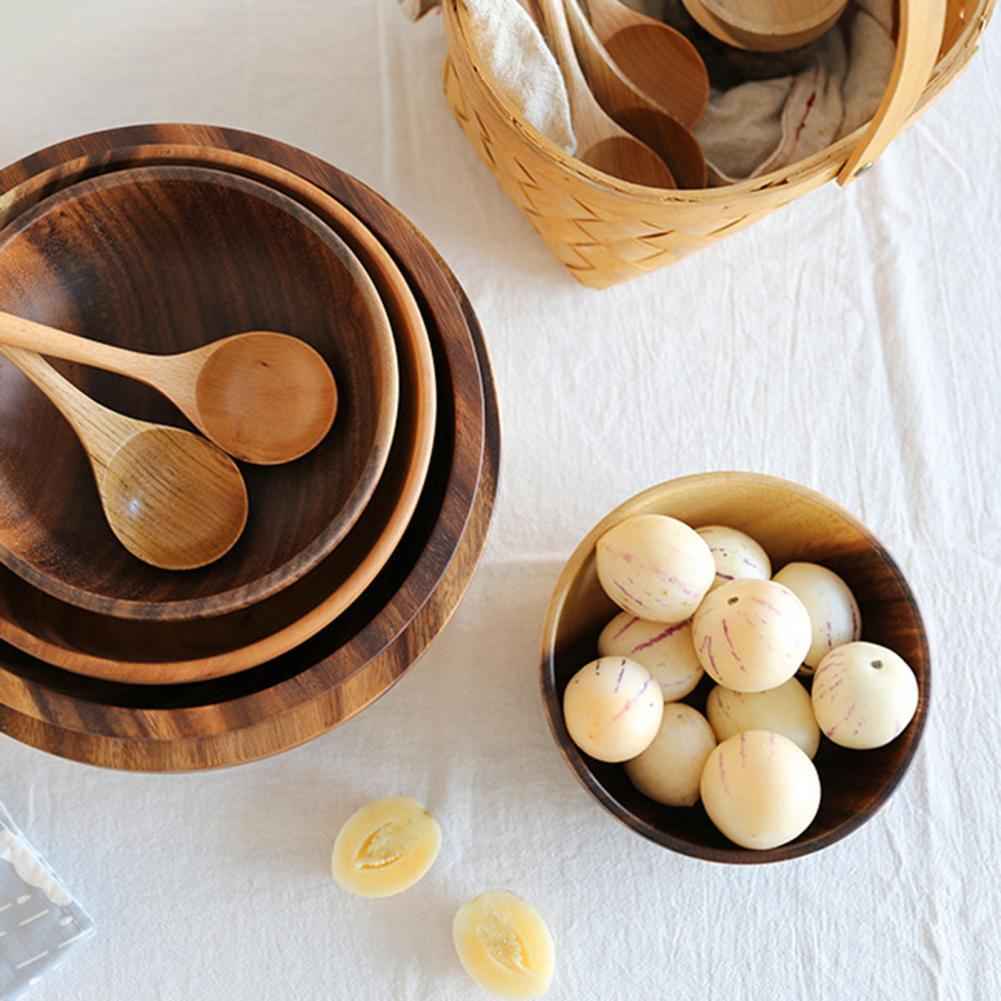 Bello Wooden Bowl Set | Handmade, Natural Grain, 4-Piece