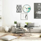 Fiora Wall Clock | Elegant Floral Design, Silent Quartz Mechanism