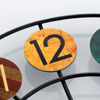 Bello Wall Clock | Retro Iron Design, Silent Quartz Movement