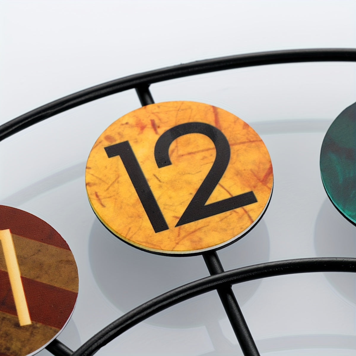 Bello Wall Clock | Retro Iron Design, Silent Quartz Movement