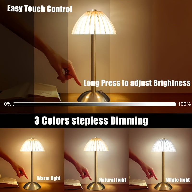Bello Touch Table Lamp | Dimmable LED Light with Crystal Shade