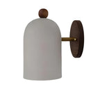 Nordic Zen Walnut Metal Wall Sconce LED 1-Light