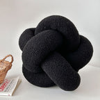 Bela Knot Cushion | Soft Bouclé Texture, 30 cm Diameter