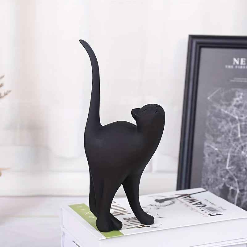 Dalia Handgeschilderd Kattenbeeld | Ambachtelijk Handwerk, Duurzaam Resin