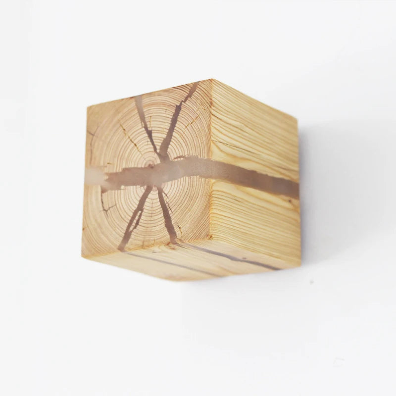 Bela Wall Light | Hand-Carved Solid Wood, Warm Ambient Glow
