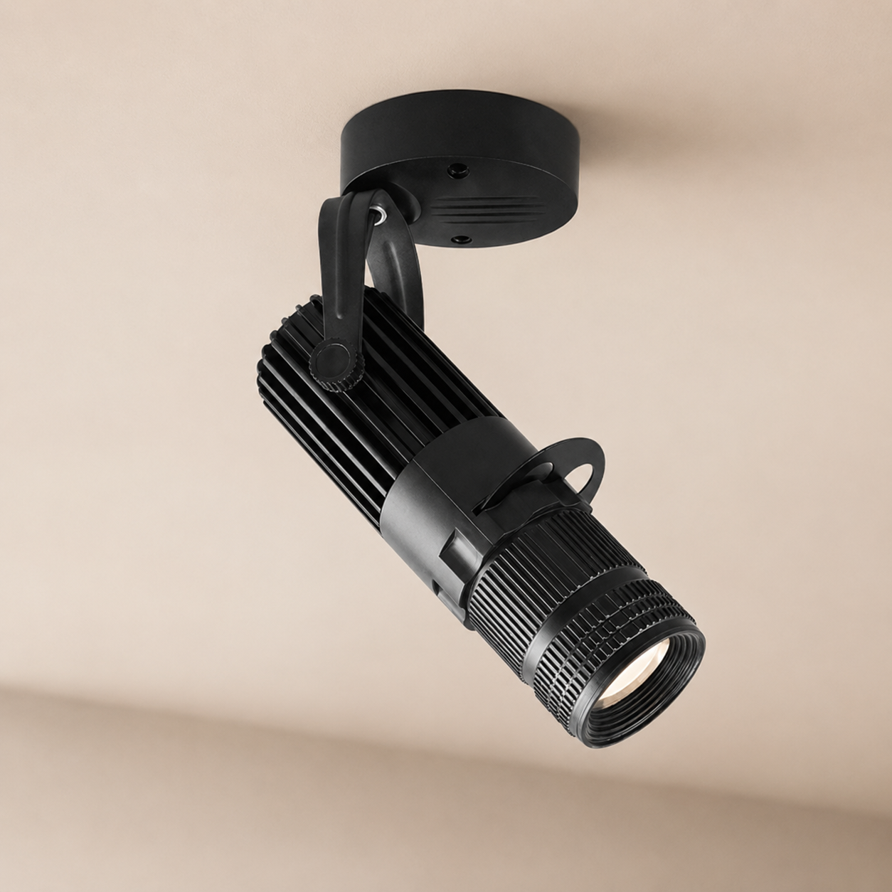 Adjustable LED Ceiling Spotlight Aluminum Brushed Nickel