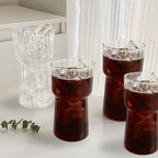 Bela High Striped Glasses Set | Thick Glass, 590ml Capacity