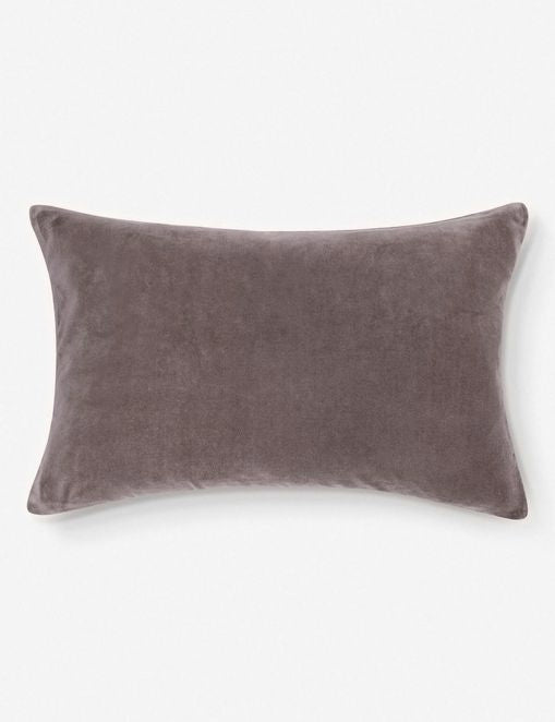 Cleo Velvet Lumbar Pillow | Luxe Texture, Soft Color