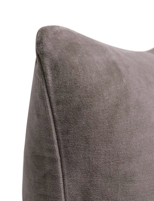 Cleo Velvet Lumbar Pillow | Luxe Texture, Soft Color