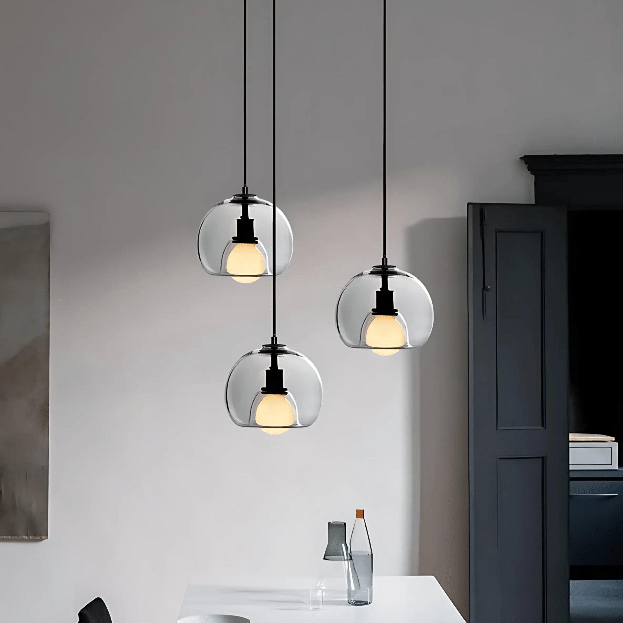 Cleo Glass Pendant Light | Handblown Craftsmanship, Dimmable
