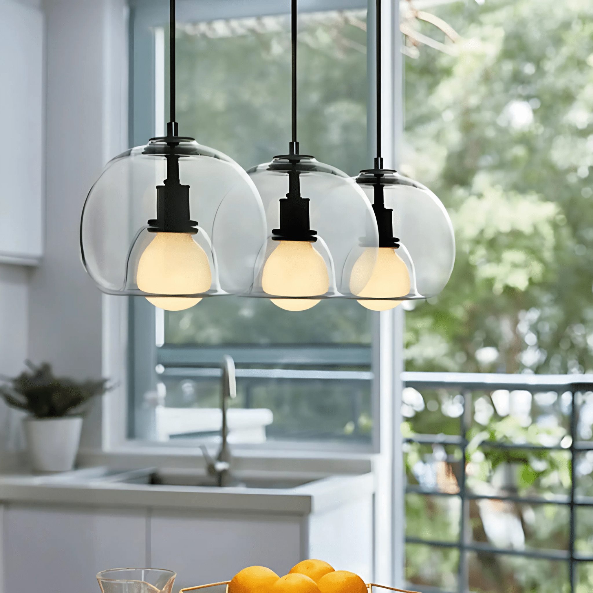Cleo Glass Pendant Light | Handblown Craftsmanship, Dimmable