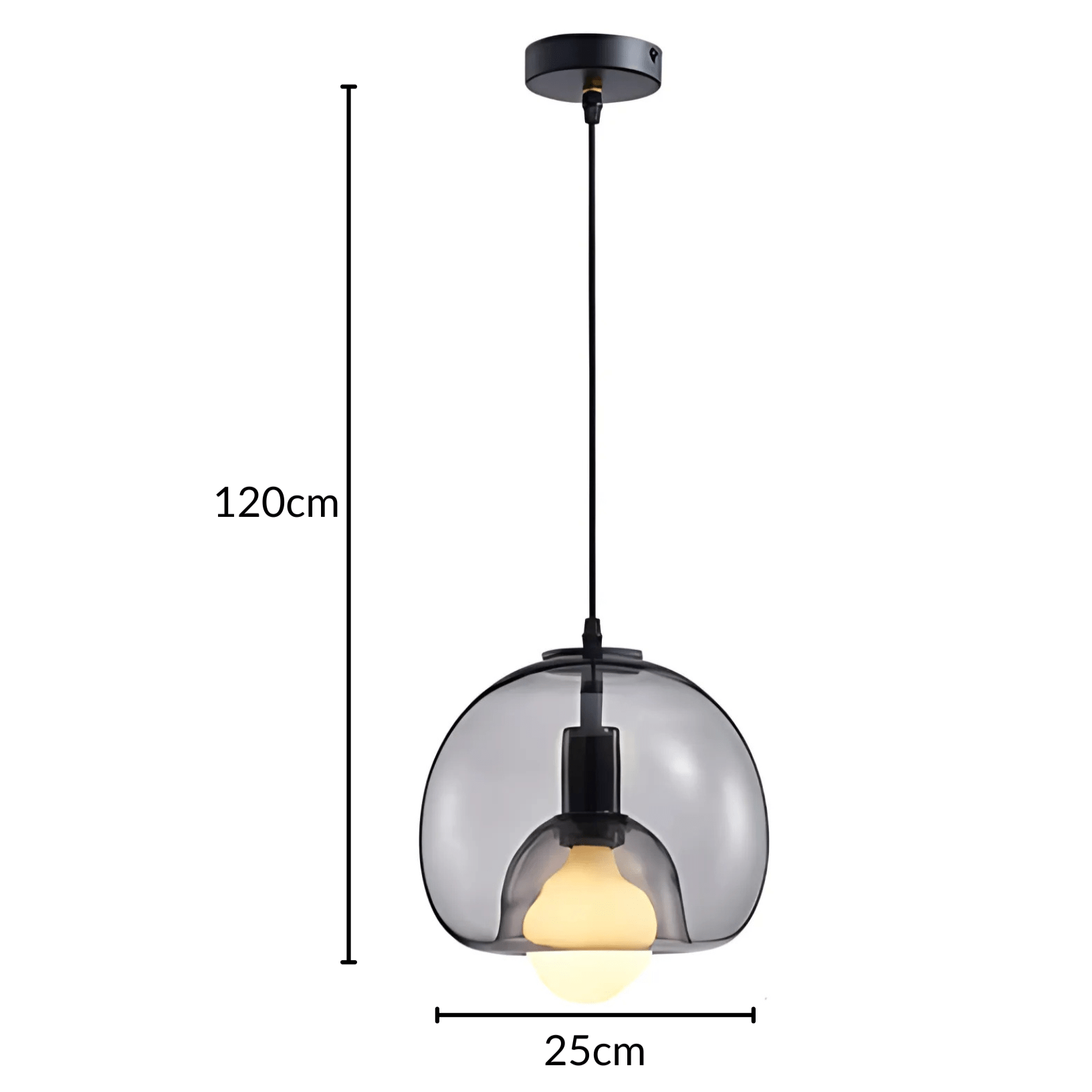 Cleo Glass Pendant Light | Handblown Craftsmanship, Dimmable