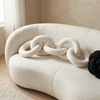 Nora Chain Cushion | Soft Nordic Design, Elegant Texture