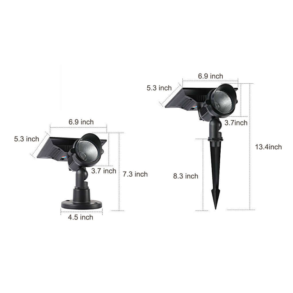 Minvera – Solar LED Garden Spot Adjustable Aluminum IP54