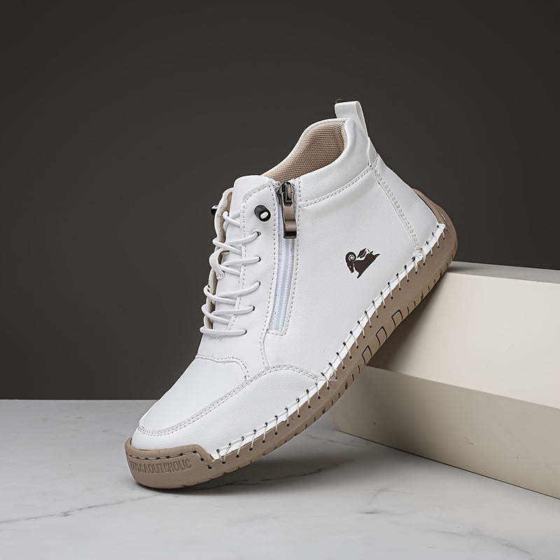 Comfortable Sneakers for Women Zip-Up High-Top