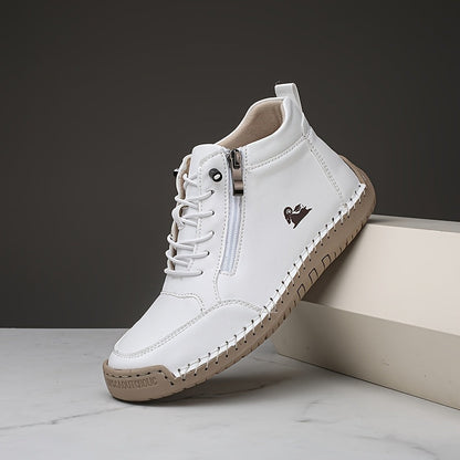 Comfortable Sneakers for Women Zip-Up High-Top