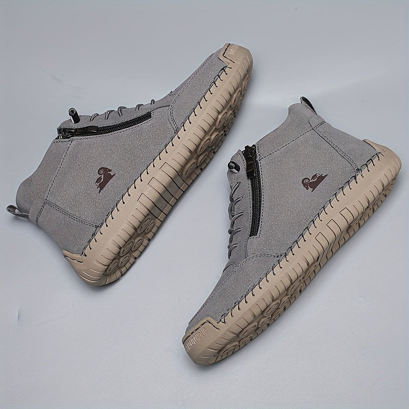 Comfortable Sneakers for Women Zip-Up High-Top