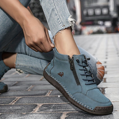 Comfortable Sneakers for Women Zip-Up High-Top