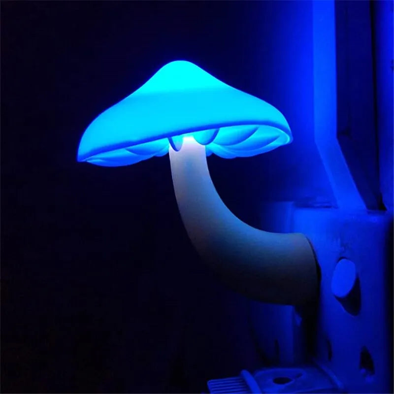 LED Mushroom Night Light, 0.6W Power, 110-240V Voltage, Color-Changing LED