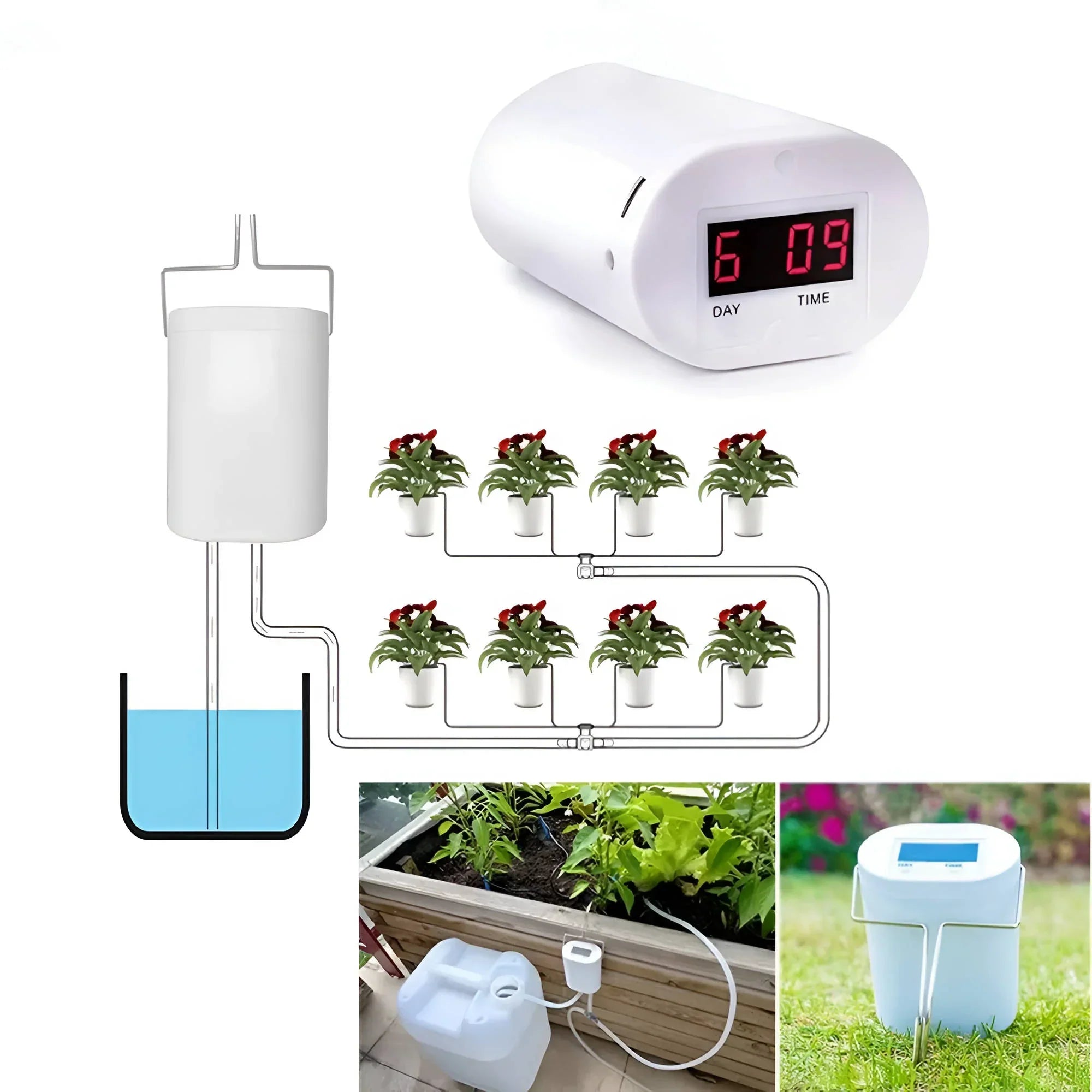 Florava – Automatic watering system with hose for plant pots