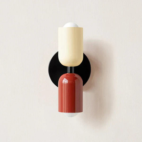 Modern Metal Cylinder LED Wall Sconce 2-Light