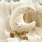 Sun and Moon Plush Pillow – Soft Velvet Cushion for Bedroom & Nursery Decor
