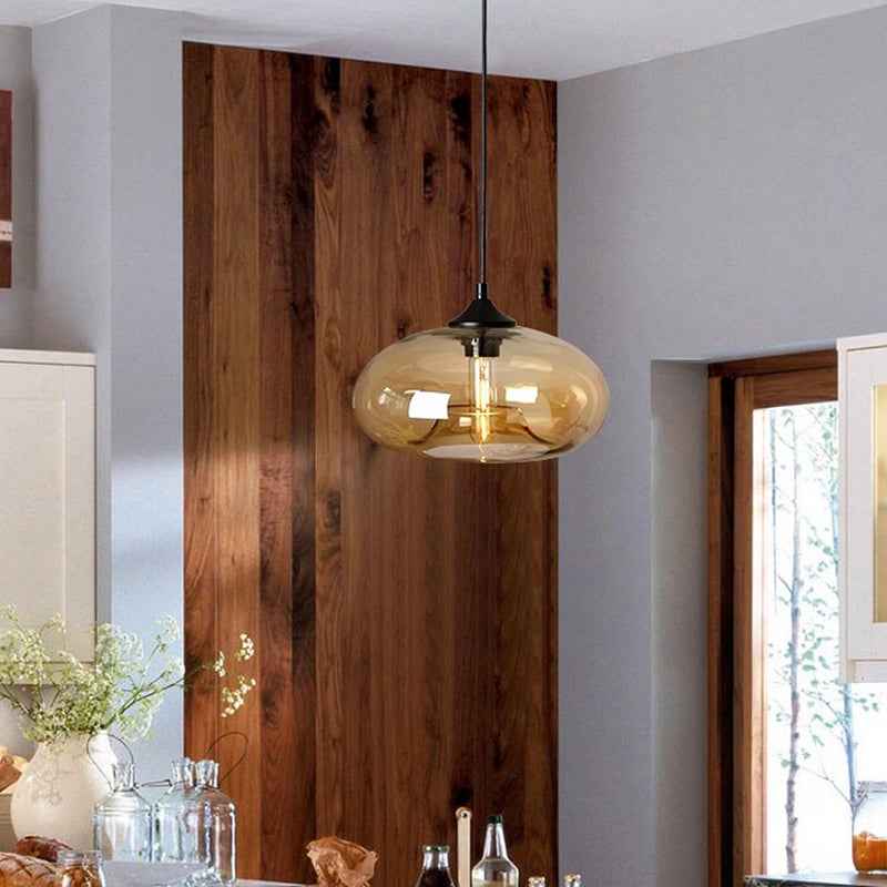 Glavero Vintage Hanglamp | Gekleurd Glas, Sfeervolle Lichteffecten