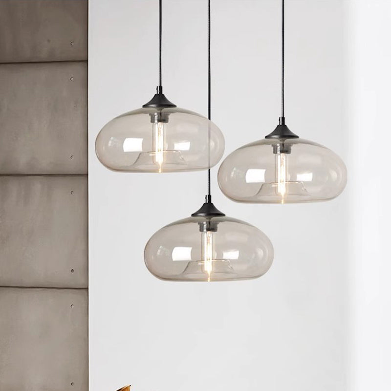Tristara - Old-fashioned Hanging Lamp of Colored Glass
