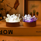 Lamp Quartz Tourmaline 30 Level Adjustable Light Crystal Ambient Table Lamp