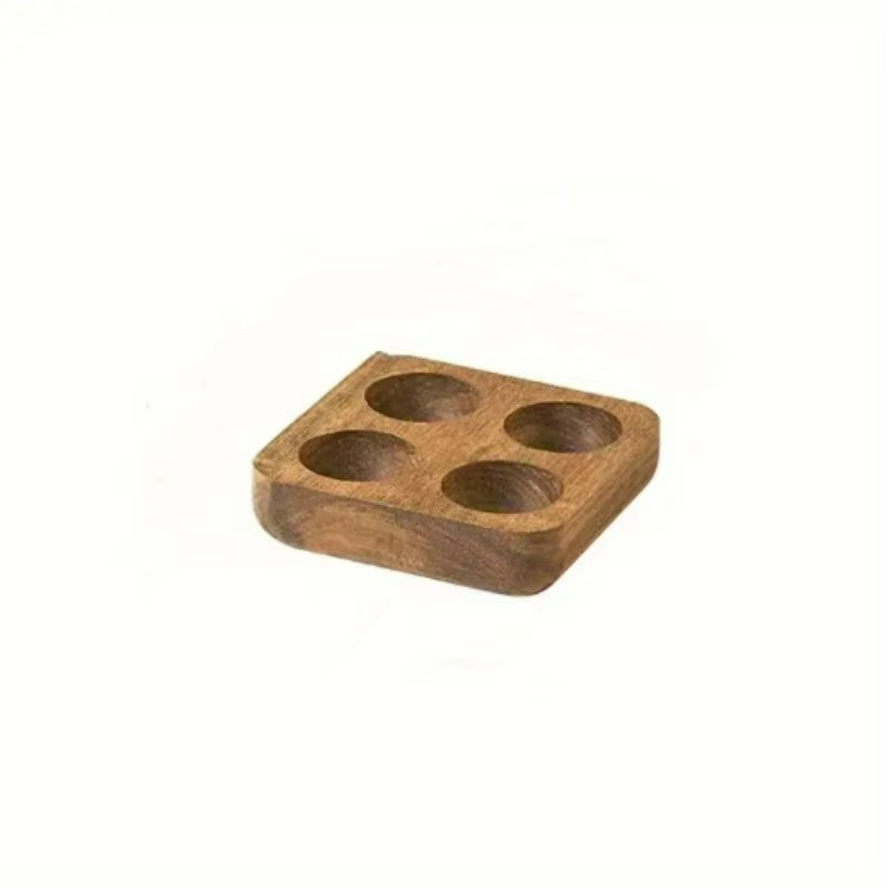 Egg Container Wooden Acacia Natural Finish Kitchen Storage Egg Tray Holder