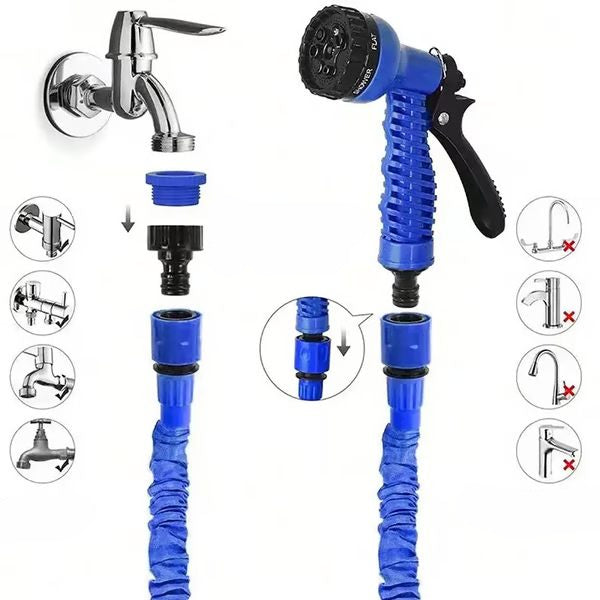 Emonde – Flexible Extendable Garden Hose with Spray Nozzle