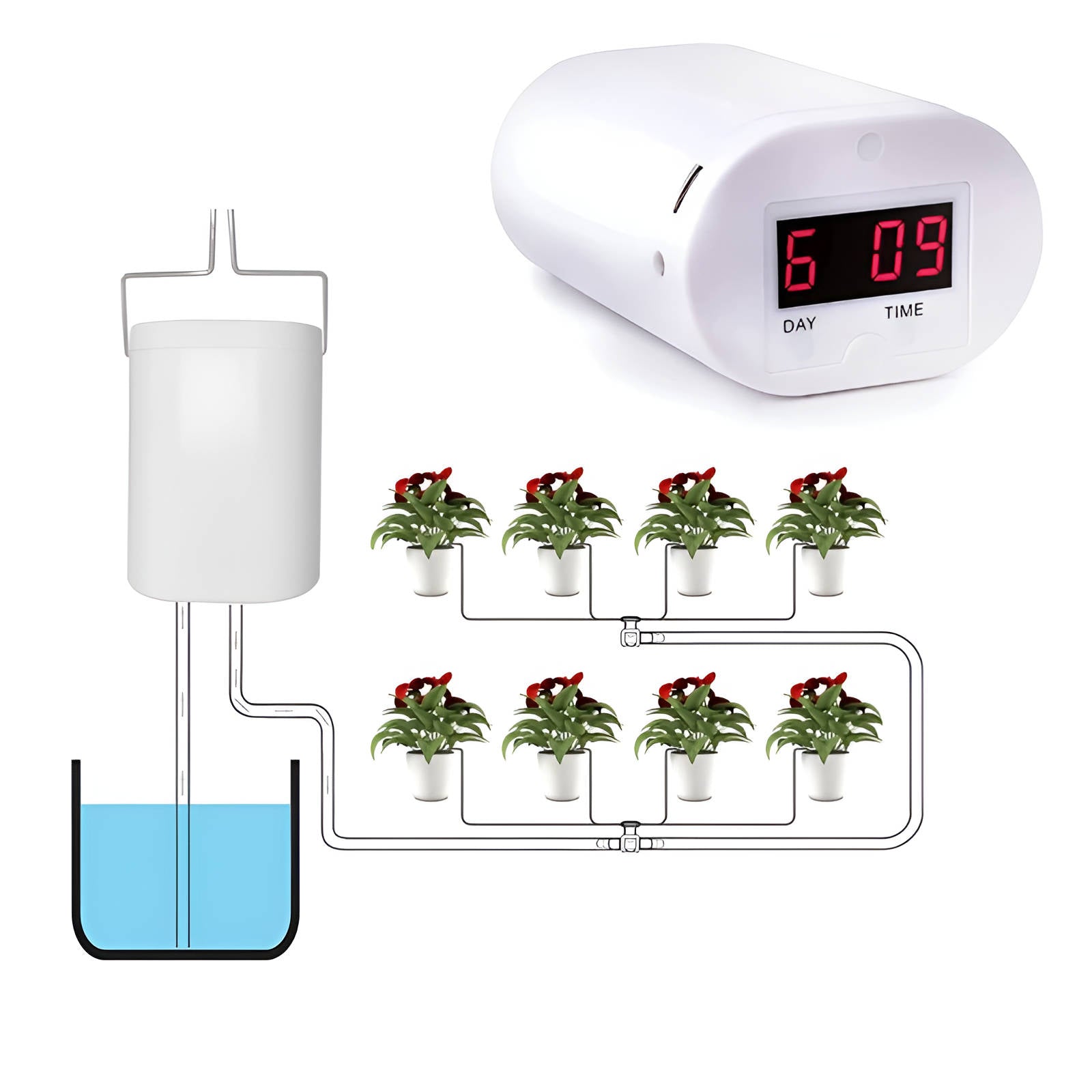 Florava – Automatic watering system with hose for plant pots
