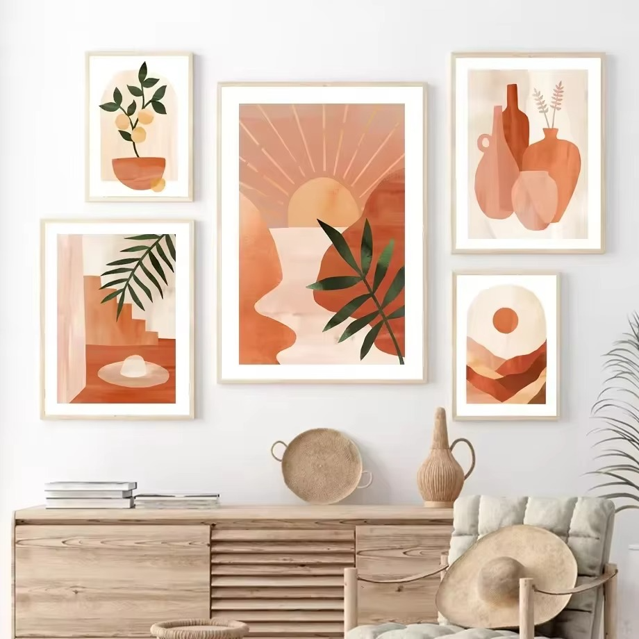 Bohemian Canvas Wall Art – Waterproof Decorative Canvas Print for Unique Home Decor